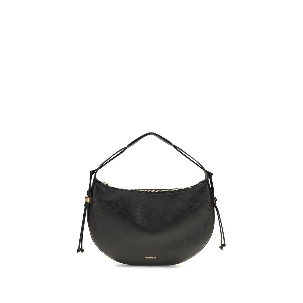 Coccinelle Black Calf Leather Shoulder Bag