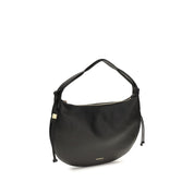 Coccinelle Black Calf Leather Shoulder Bag