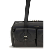 Coccinelle Black Calf Leather Shoulder Bag