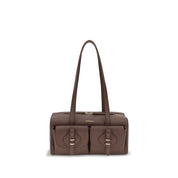 Coccinelle Brown Calf Leather Shoulder Bag