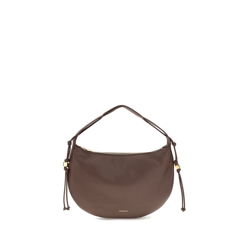 Coccinelle Brown Calf Leather Shoulder Bag