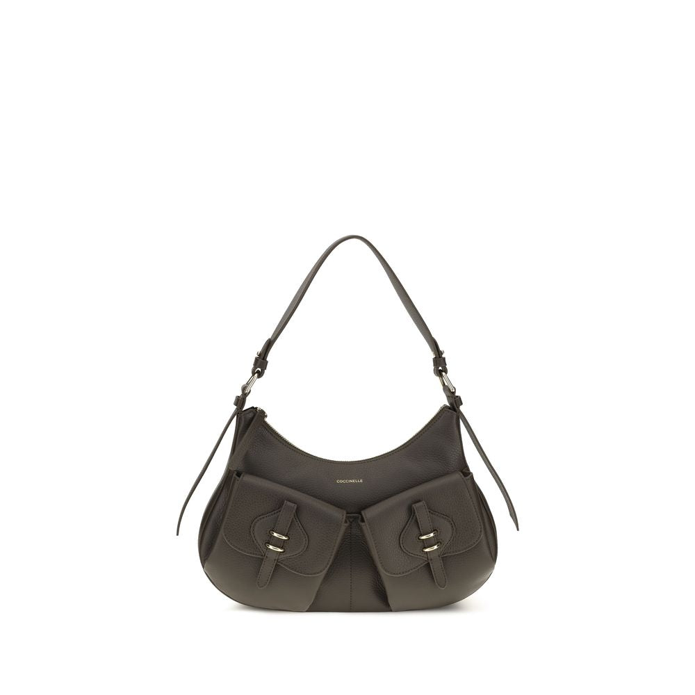 Coccinelle Brown Calf Leather Shoulder Bag