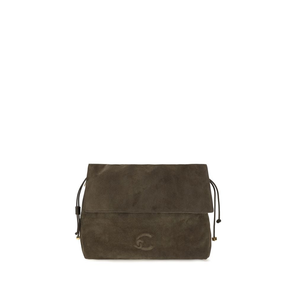 Coccinelle Brown Calf Leather Shoulder Bag