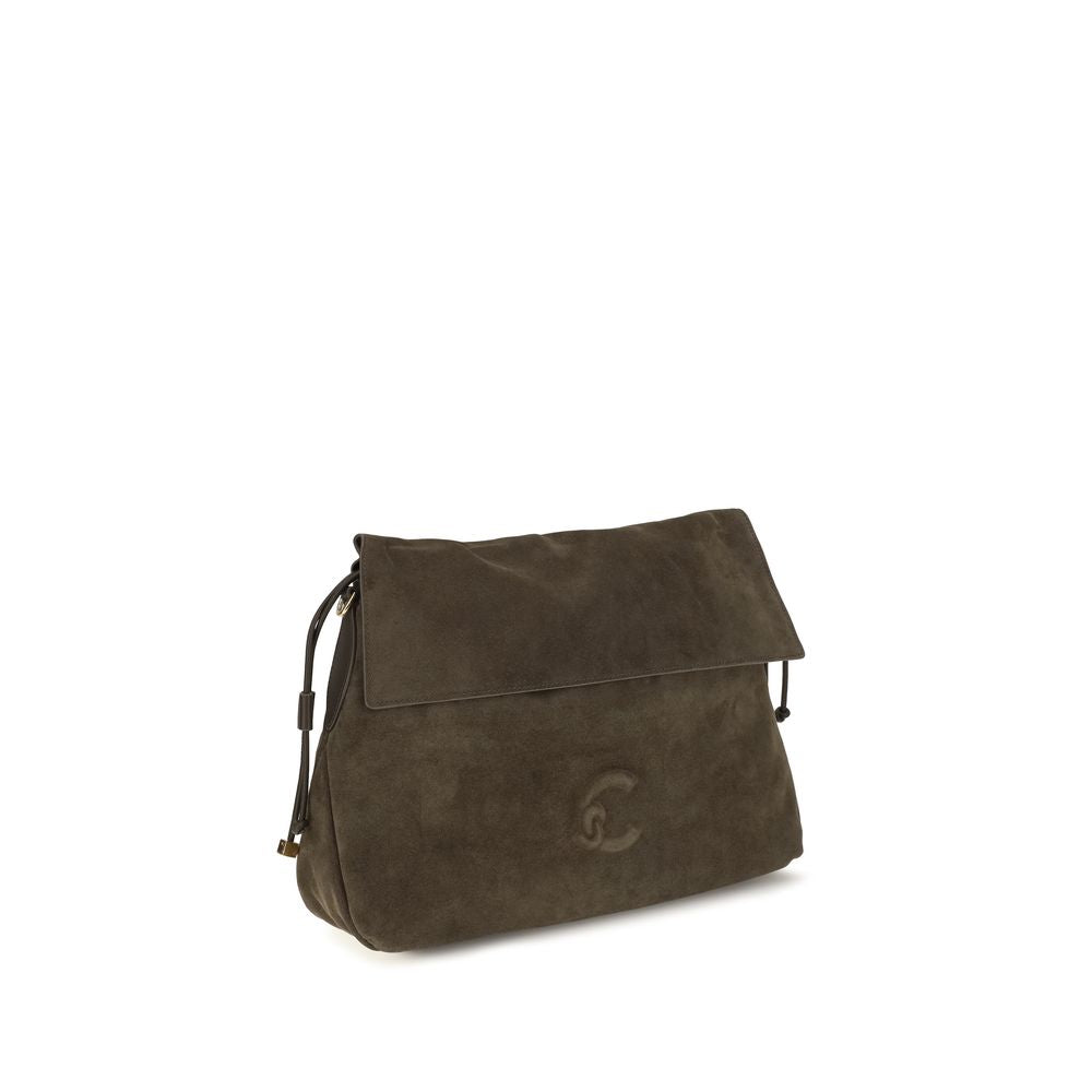 Coccinelle Brown Calf Leather Shoulder Bag
