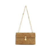 Savette Beige Calf Leather Shoulder Bag
