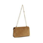 Savette Beige Calf Leather Shoulder Bag