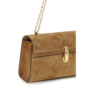 Savette Beige Calf Leather Shoulder Bag