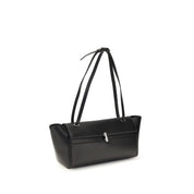 Savette Black Calf Leather Shoulder Bag
