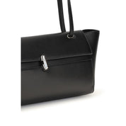 Savette Black Calf Leather Shoulder Bag