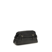 Moschino Black Goatskin Clutch