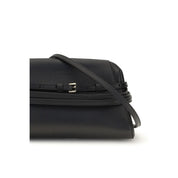 Moschino Black Goatskin Clutch
