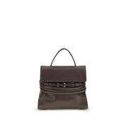 Moschino Brown Goatskin Shoulder Bag
