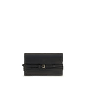 Moschino Black Goatskin Shoulder Bag