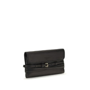 Moschino Black Goatskin Shoulder Bag
