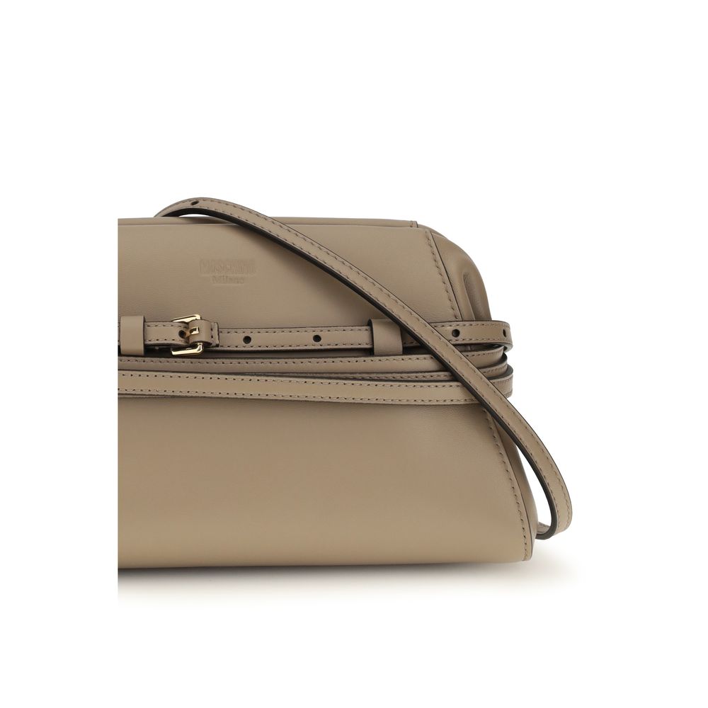 Moschino Beige Goatskin Clutch
