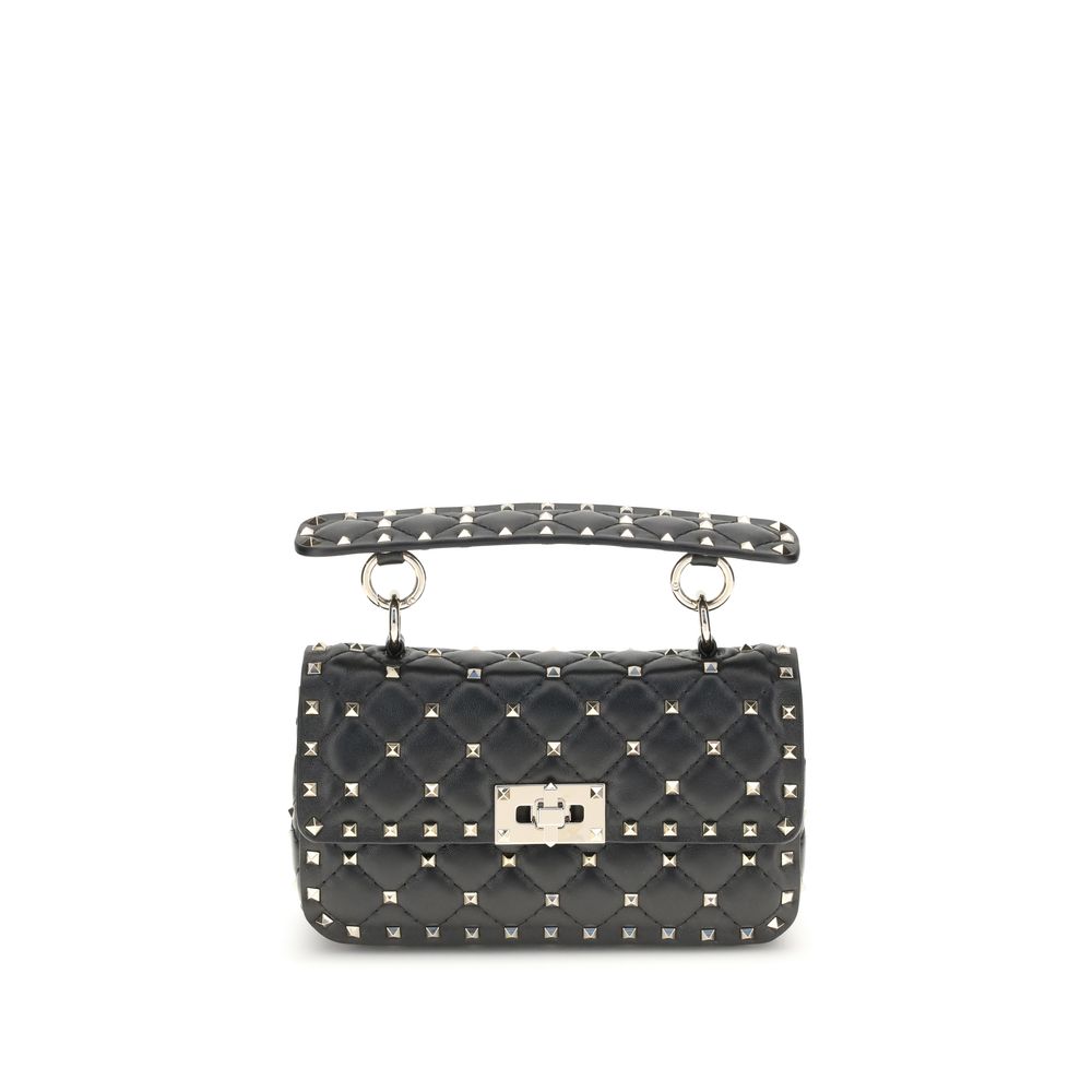 Valentino Garavani Black Lambskin Shoulder Bag