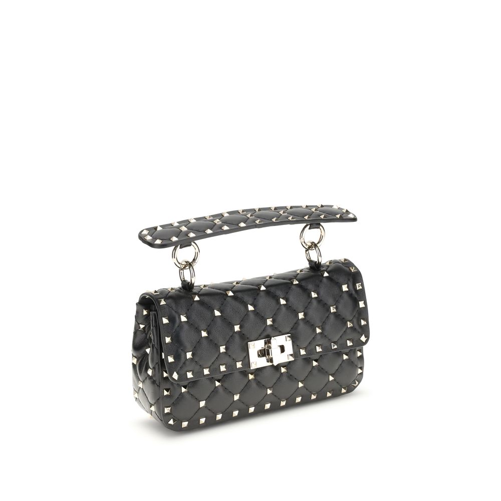 Valentino Garavani Black Lambskin Shoulder Bag