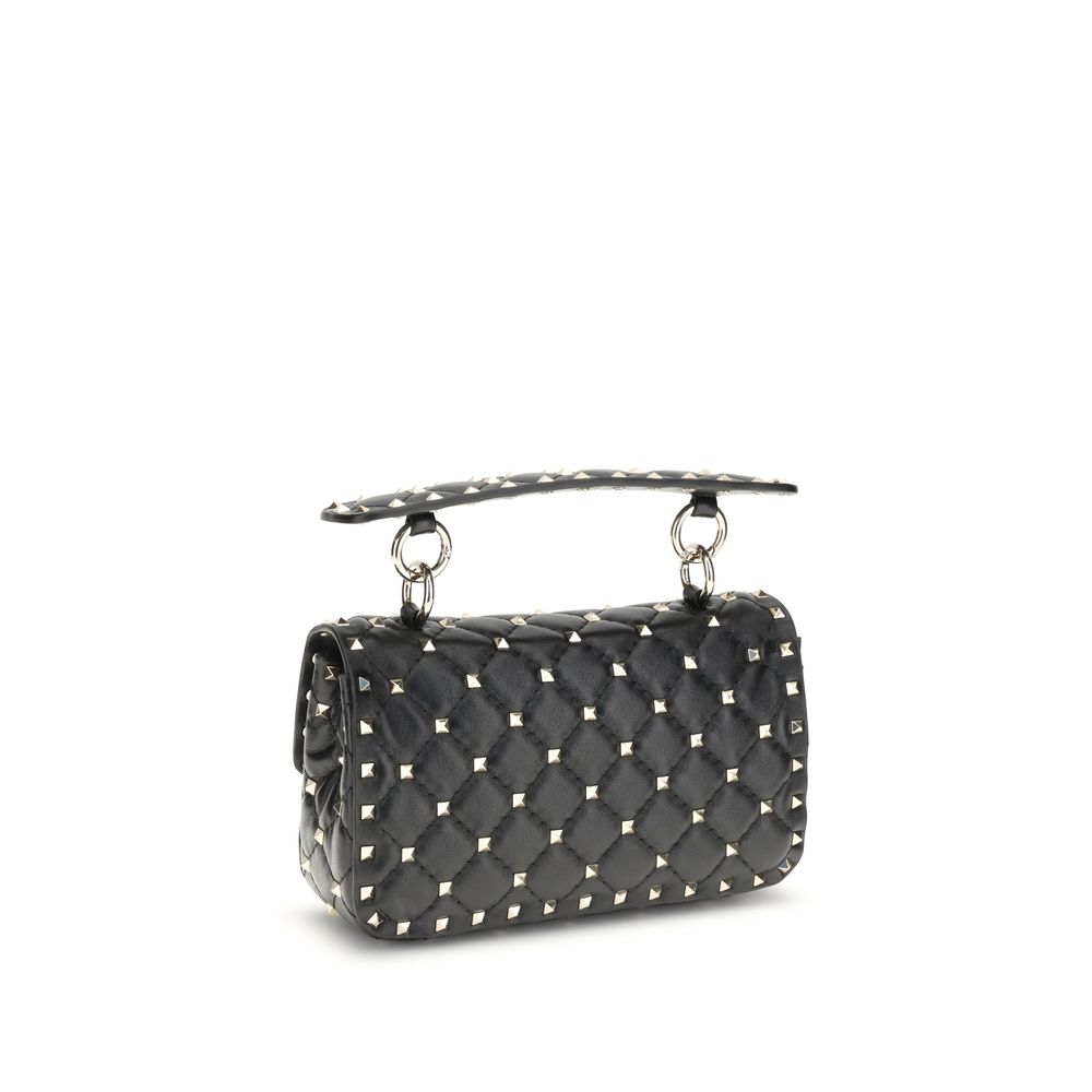 Valentino Garavani Black Lambskin Shoulder Bag