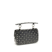 Valentino Garavani Black Lambskin Shoulder Bag