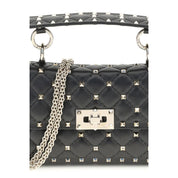 Valentino Garavani Black Lambskin Shoulder Bag