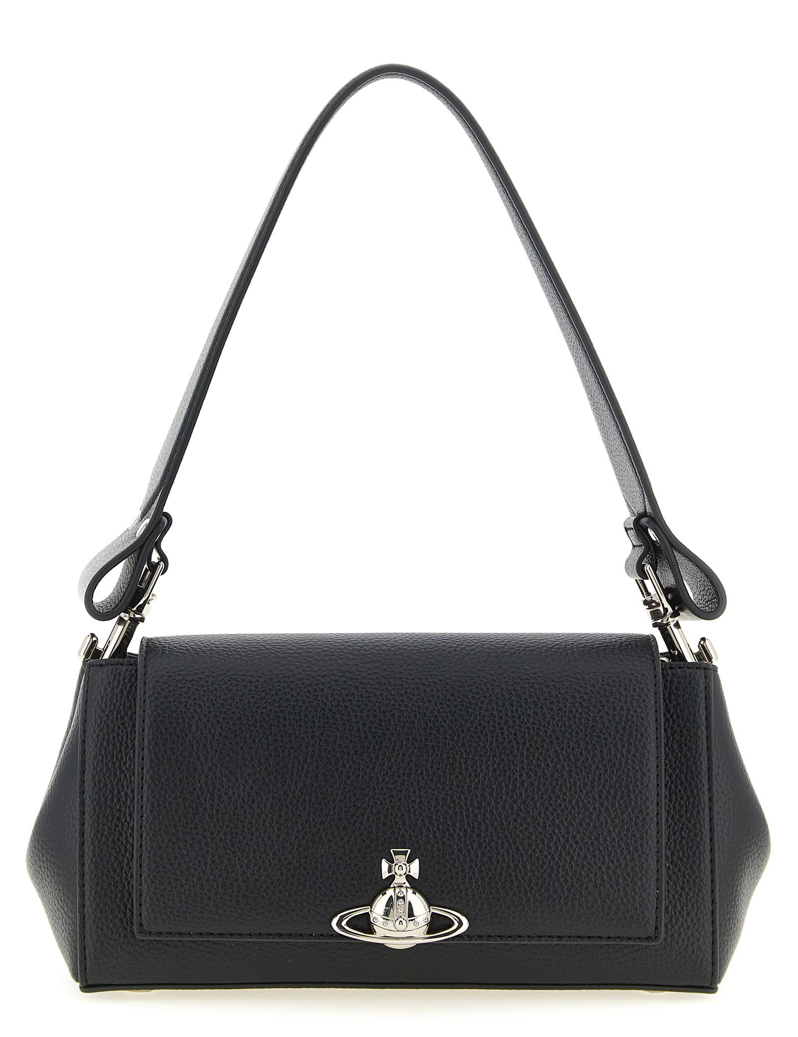 Vivienne Westwood Black Polyurethane Shoulder Bag