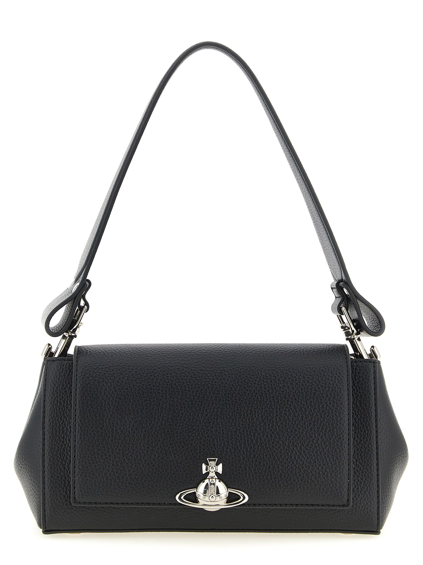 Vivienne Westwood Black Polyurethane Shoulder Bag