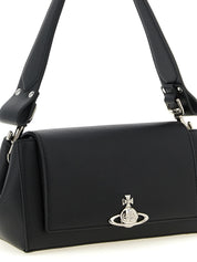 Vivienne Westwood Black Polyurethane Shoulder Bag