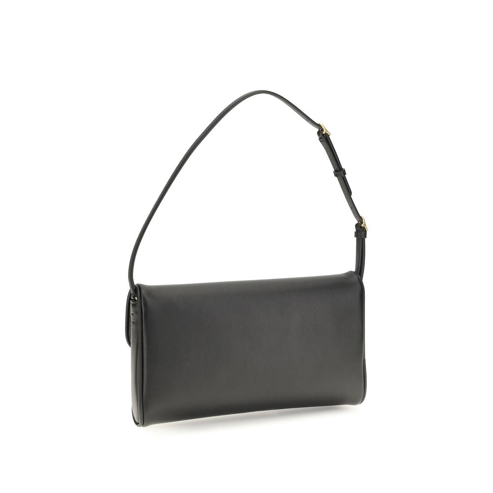 Valentino Garavani Brown Calf Leather Shoulder Bag