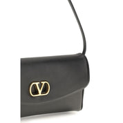 Valentino Garavani Brown Calf Leather Shoulder Bag