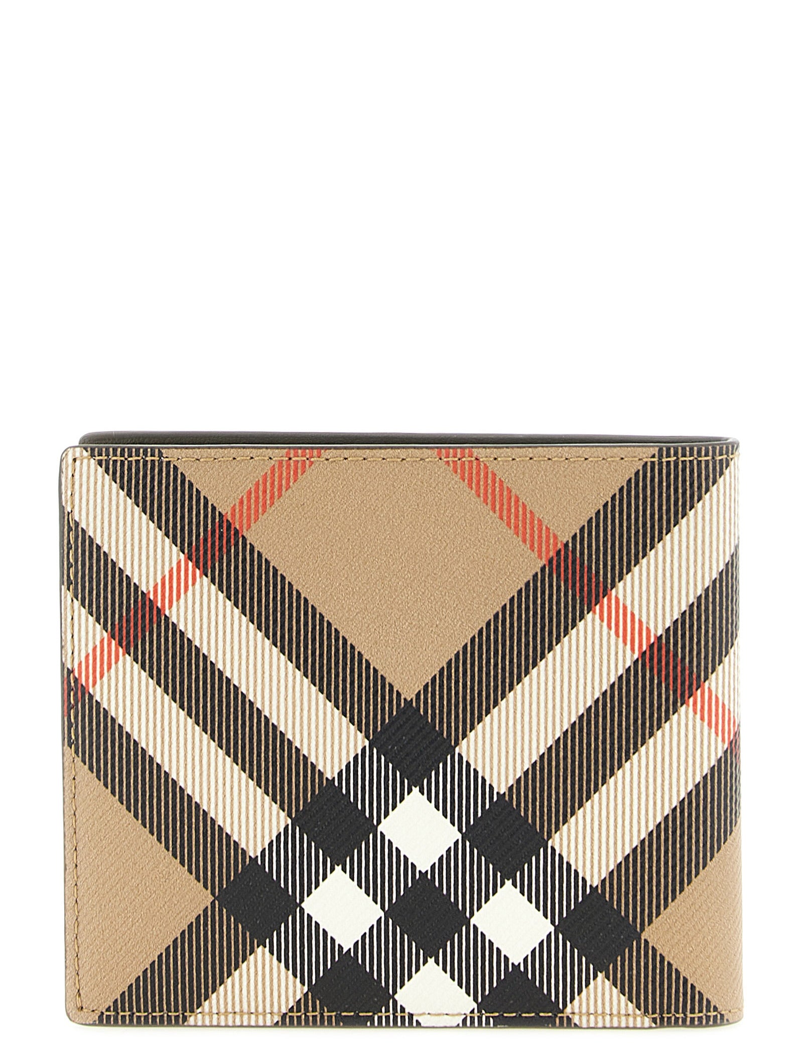 Burberry Beige Coated Canvas Bifold Wallet