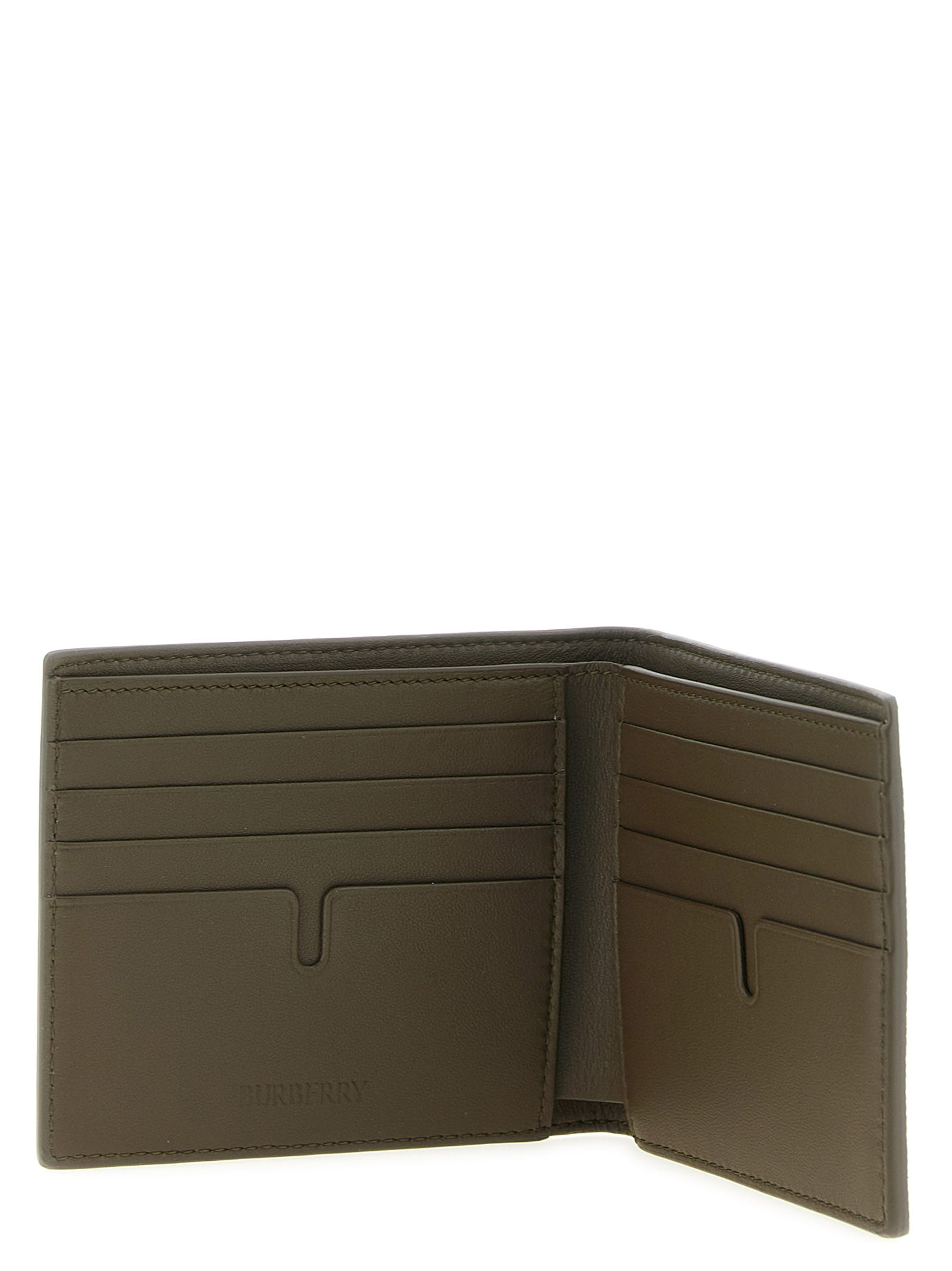Burberry Beige Coated Canvas Bifold Wallet