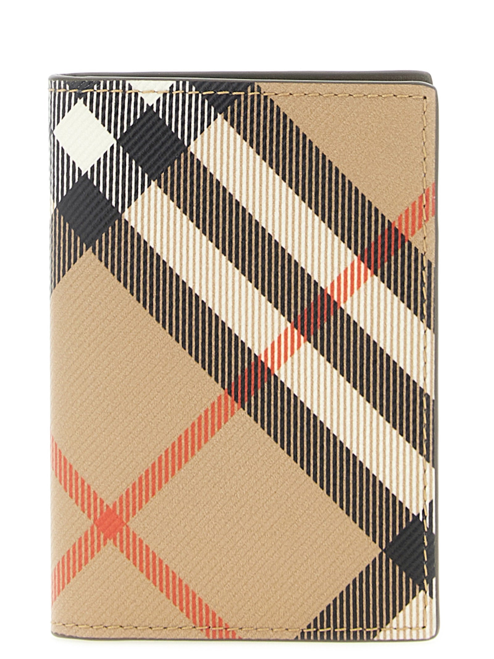 Burberry Beige Polyethylene Folding Card Holder