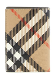 Burberry Beige Polyethylene Folding Card Holder