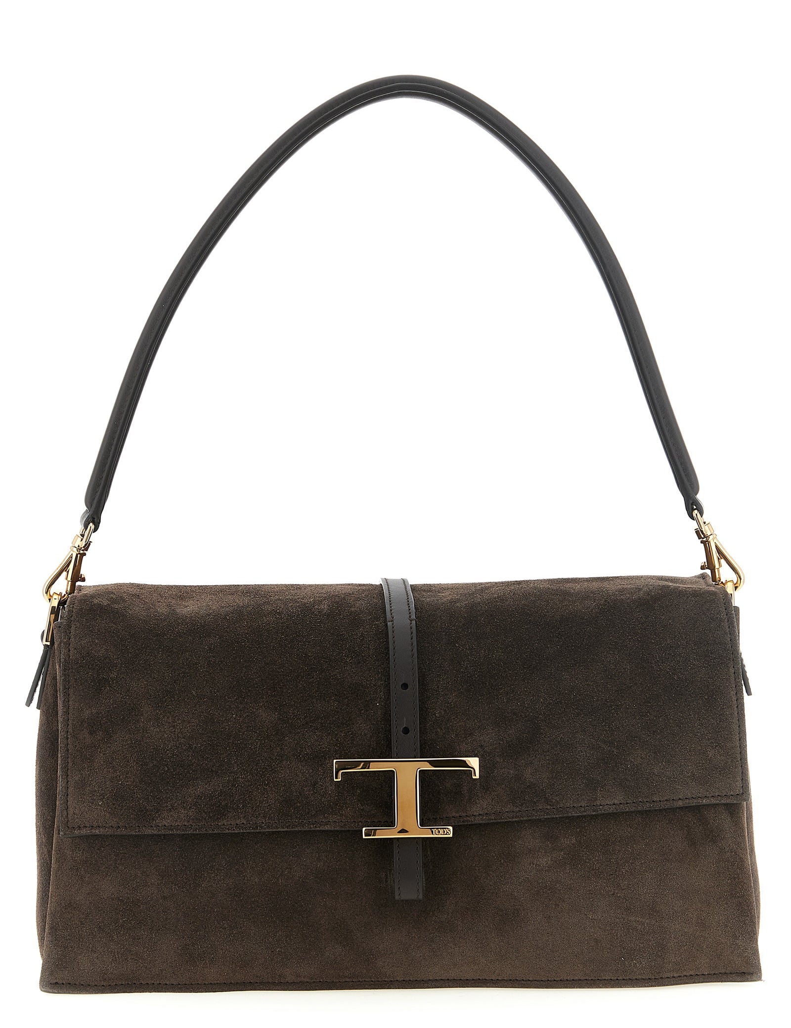 Tod's Brown Calfskin Shoulder Bag