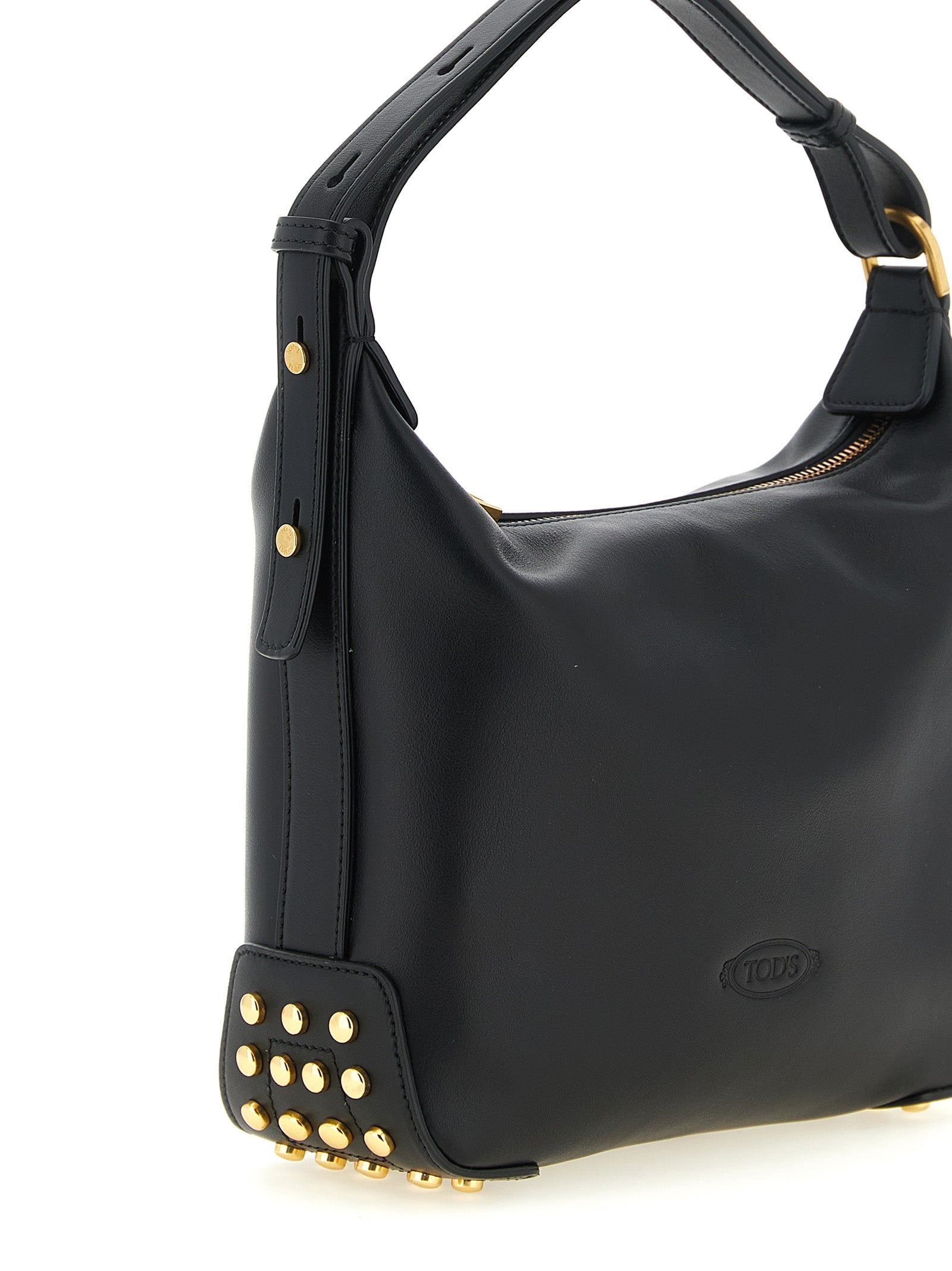 Tod's Black Calfskin Mini Shoulder Bag
