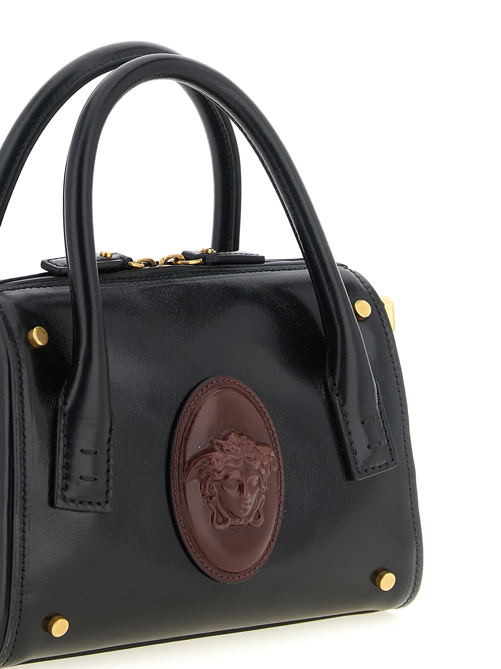 Versace Black Calfskin Small Handbag
