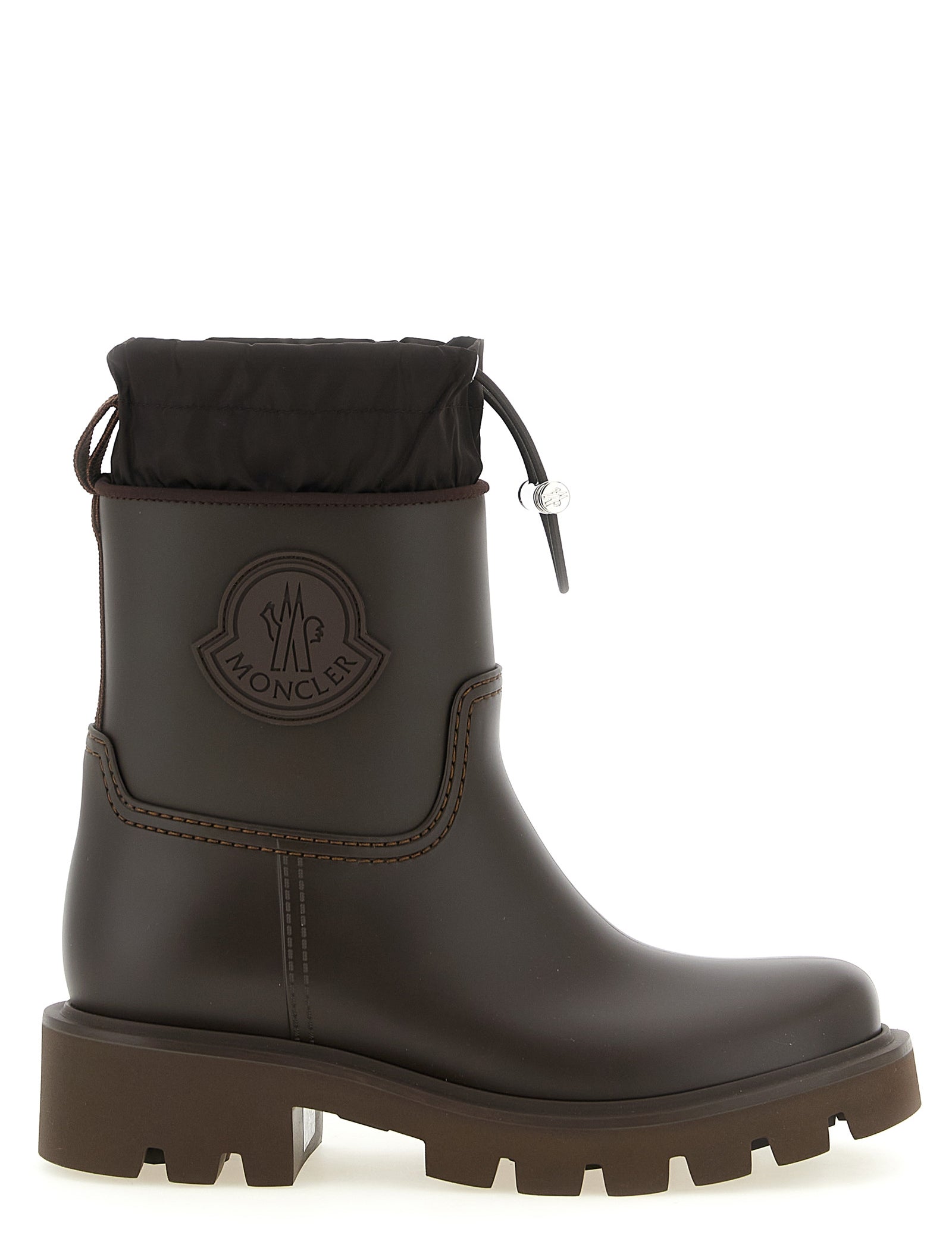 Moncler Brown PVC Ankle Boots