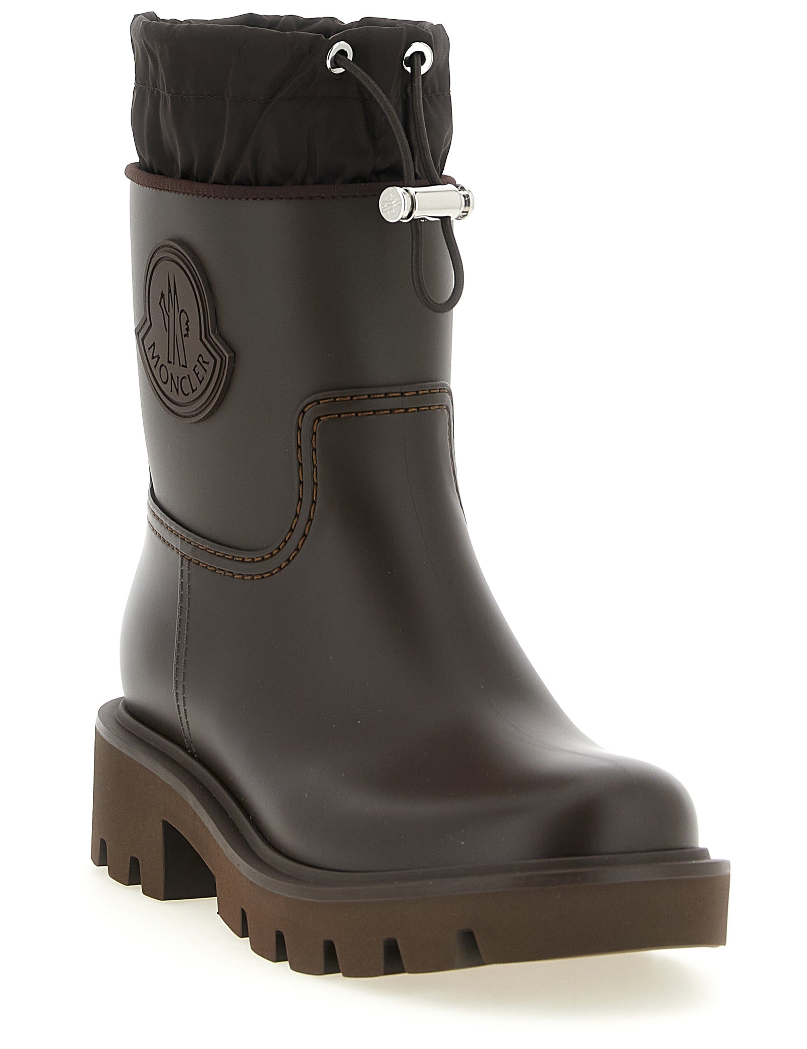 Moncler Brown PVC Ankle Boots