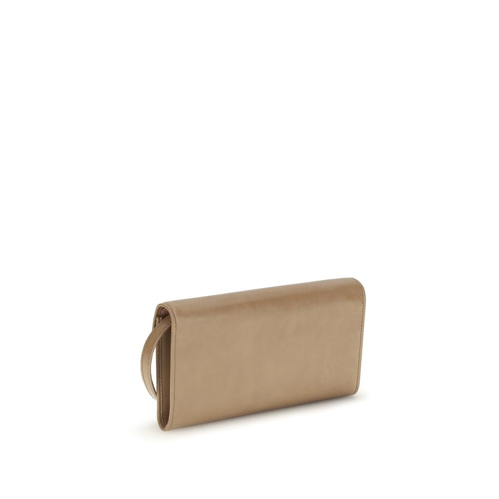 Miu Miu Beige Plånbok i Kalvskinn