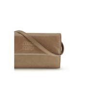 Miu Miu Beige Plånbok i Kalvskinn