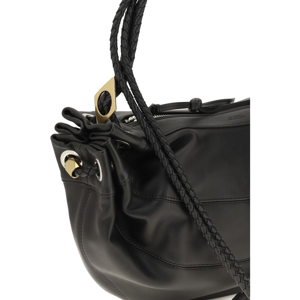 Isabel Marant Black Lambskin Shoulder Bag