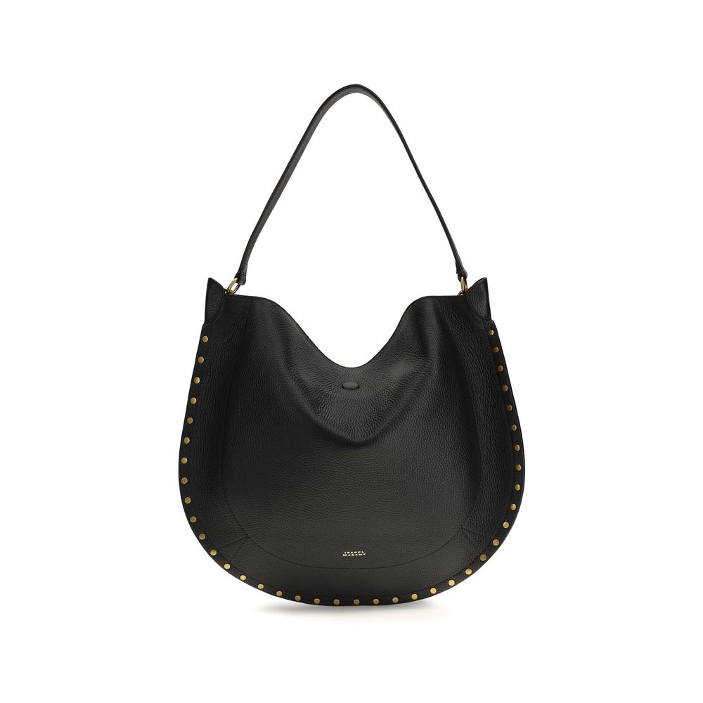 Isabel Marant Black Calf Leather Shoulder Bag