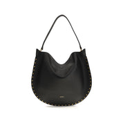 Isabel Marant Black Calf Leather Shoulder Bag
