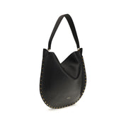Isabel Marant Black Calf Leather Shoulder Bag