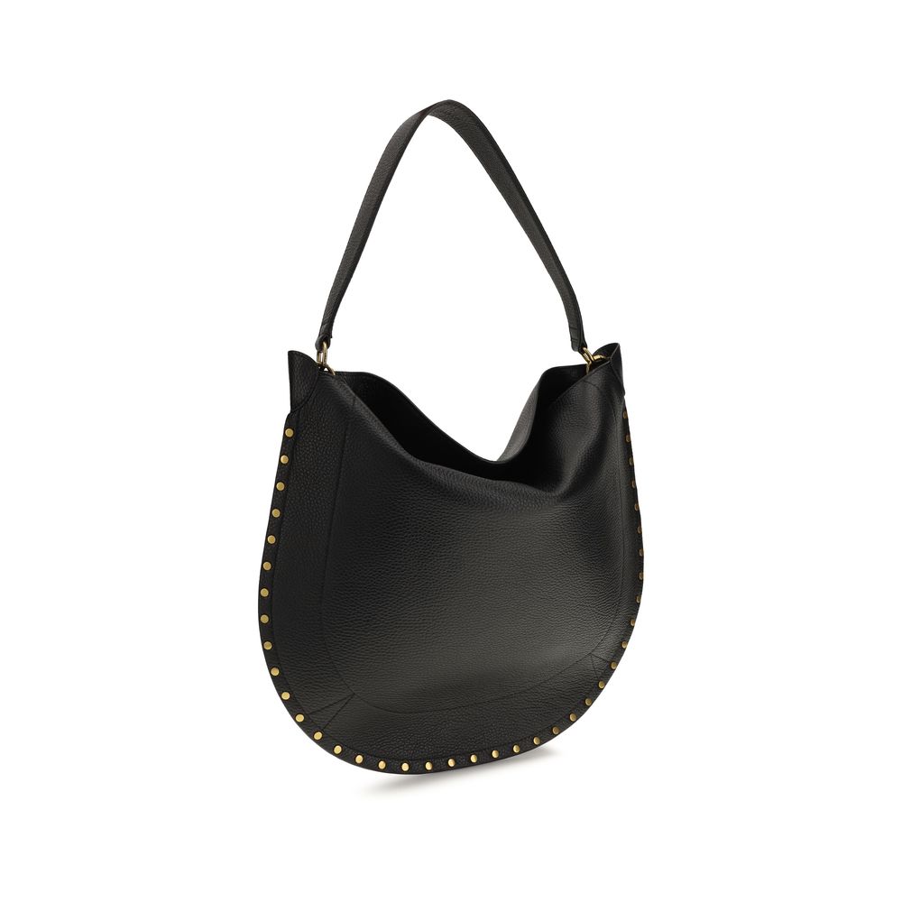 Isabel Marant Black Calf Leather Shoulder Bag