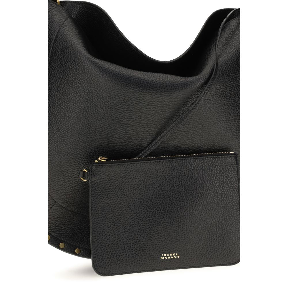 Isabel Marant Black Calf Leather Shoulder Bag