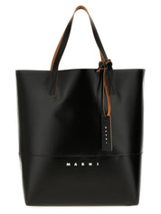Marni Black Polyurethane Tote Bag