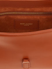Saint Laurent Orange Calfskin Shoulder Bag