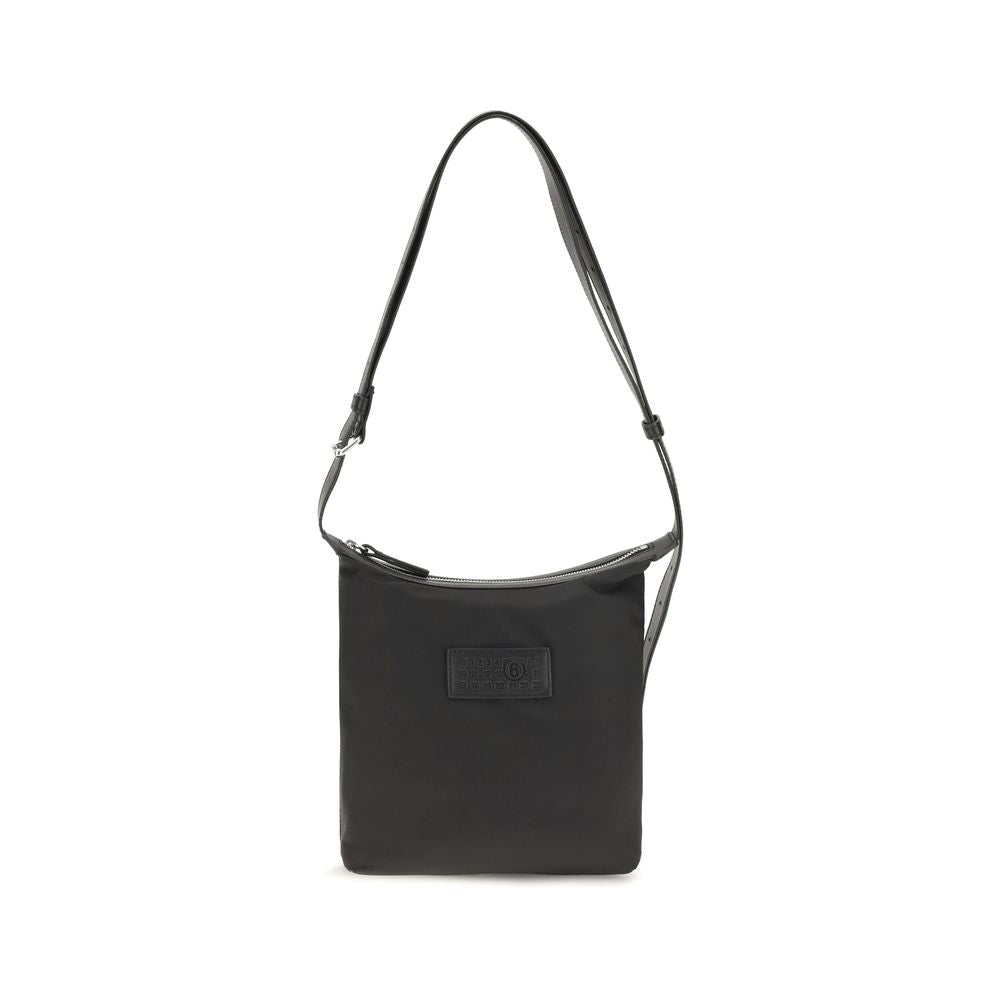 MM6 Maison Margiela Black Nylon Shoulder Bag