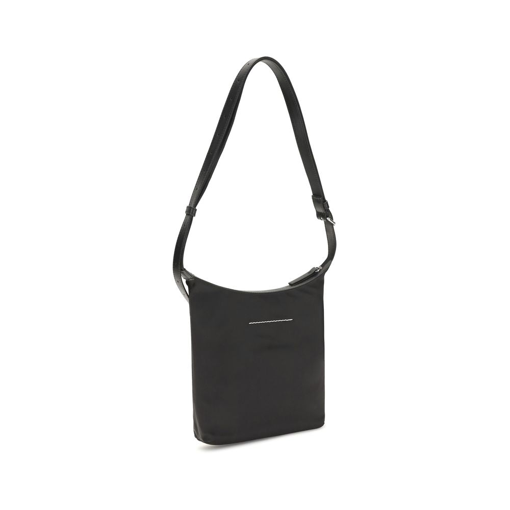 MM6 Maison Margiela Black Nylon Shoulder Bag